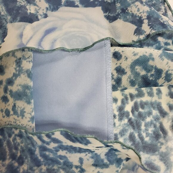 DBY Women Y2K Fairy Grunge Babydoll Midi Dress Size 8 Blue Rocker Flowy Feminine - Picture 4 of 10